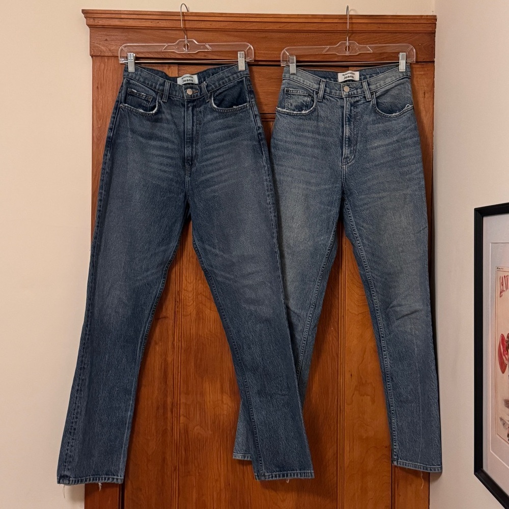 Reformation High Rise Women Jeans - Blue (2 pairs)